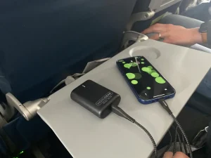 powerbank på flygplan