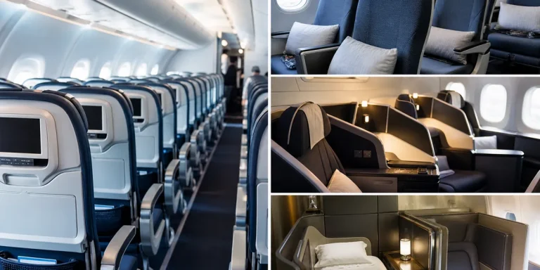 Resklasser på flyget: Economy, premium, business och first
